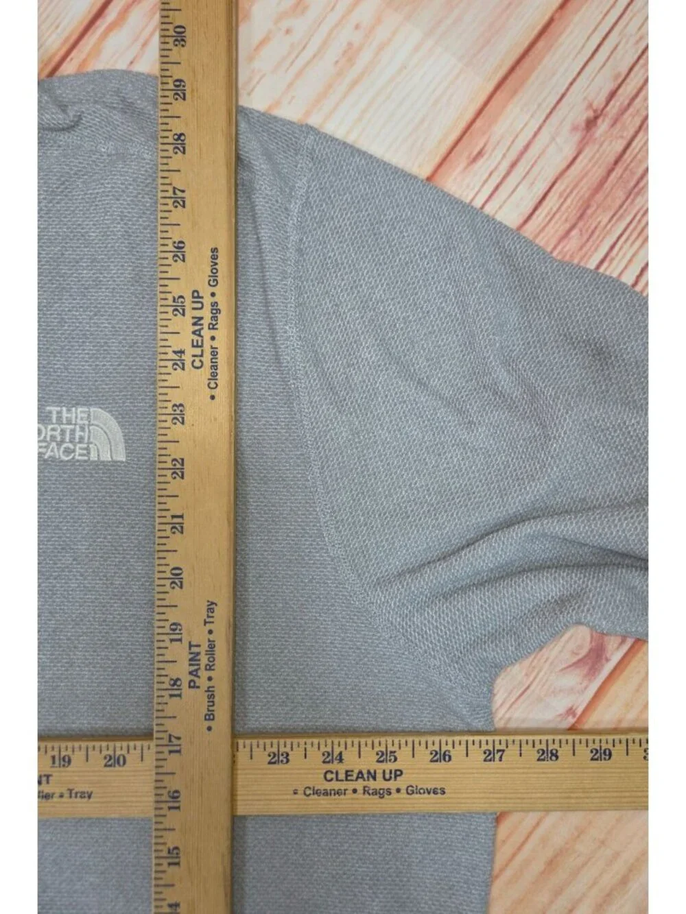 The North Face Mens Gray Textured Fleece 1/4 Zip Jacket XXL